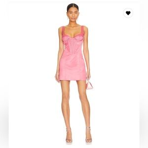 Bardot Aida Mini Dress in Petal Pink